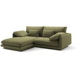 Micadoni Svetlo zelena kotna sedežna garnitura iz tkanine bouclé (levi kot) Torino – Home | Shoptok.si