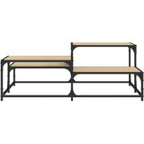 Stolić za kavu boja hrasta 107x107x40 cm konstruirano drvo | Shoptok.si