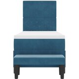  Postelja z vzmetnico z vzmetnico Temno modra 80 x 200 cm Žamet, (5000126091) | Shoptok.si