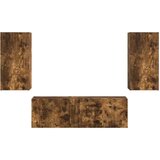  Set omare za televizijo na steni 4 pcs Dimljeni oreh, (5000132676) | Shoptok.si