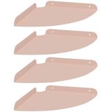  Lebdeća polica s policom 4 pcs Ružičasta 24 x 24 x 2 cm | shoptok.hr