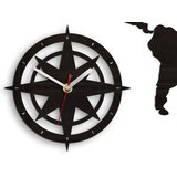 Zidni satovi world map wenge wenge (moderni zidni sat)