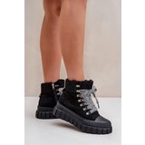EVENTO PE1 Women's Insulated Ankle Boots Platform Black Alcyhen | Eponuda.ba