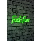 Wallity Dekorativna LED rasveta Fuck Fear, 49x15.5x2cm, Zelena | ePonuda.com