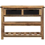 Maison Chic konzolna miza - miza ob steni 100×35×75 trden mangov les, (21786327) Cene
