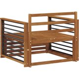  2 Komad Sofa s naslonima Čvrsto drvo akacije Prirodna - Prirodna Ravni | shoptok.hr