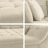 Modern Living sedežna garnitura agira, bež, ležišče | Shoptok.si