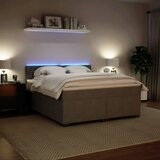  Krevet s oprugama i madracem svjetlosivi 180x200 cm baršunasti | shoptok.hr