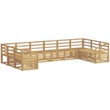  Set vanjskih sofa 10 pcs Bijela 363 x 185,5 x 73 cm | Shoptok.si