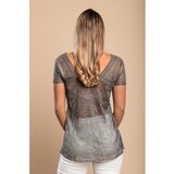 Fenzy Pletena Kratka Majica, Siva | Shoptok.si