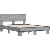 vidaXL Okvir za krevet boja hrasta 120x190cm konstruirano drvo i metal Cijene