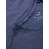 Ombre Men's BASIC classic cotton T-shirt with a serape neckline - blue melange | Shoptok.si