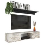 Hanah home Hanah Kućna TV komoda Elia, 140x25,6x32 cm, Bijela | Eponuda.ba