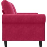  Dvosjed crvena boja vina 140 cm baršunasti | shoptok.hr