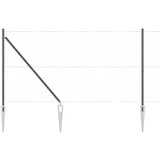 vidaXL Stebri za ograjo s konico 7 kosa Ø32 mm 160 cm Galvanizirana jeklo | Shoptok.si