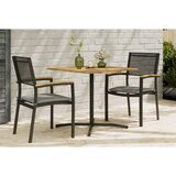Ambia Garden MIZA ZA BALKON les, kovina siva, barve akacije | Shoptok.si