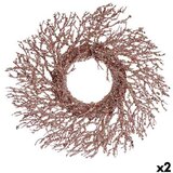  Coroană de Crăciun Grana Roza Plastika 50 x 10 x 50 cm (2 kom.) Cijene