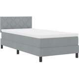  Krevet s opruga kutije Svijetlo siva 100 x 200 cm tkanina | shoptok.hr