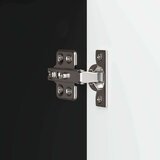  Strani šal Črna 89 x 34,5 x 80 cm Inženirski les, (5000233724) | Shoptok.si