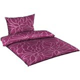 Boxxx POSTELJNINA FLEUR 140/200 cm saten barve gozdnih sadežev | Shoptok.si