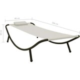  Vrtni ležaj krem 200 x 90 cm čelični | shoptok.hr