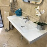Laufen H8109580001041 Pro Nordic 100 x 42 cm pravokotni vgradni keramični umivalnik z odprtino za armaturo | Shoptok.si
