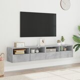  Zidni TV ormarići 2 kom siva boja betona 80 x 30 x 30 cm drveni | Eponuda.ba