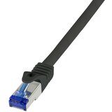 Logilink Priključni kabel Ultraflex\, Cat.6A\, S / FTP\, črn\, 0\,25 m C6A013S RJ45 CAT 6a S/FTP 0.25 m črna 1 kos, (20416249) | Shoptok.si
