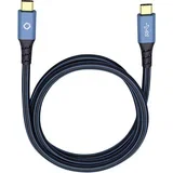 USB 3.0 [1x moški konektor USB-C® - 1x moški konektor USB-C®] 0.50 m modra pozlačeni konektorji USB Plus CC, (20415913)
