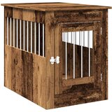 vidaXL Boks za psa starinski les 55x80x68 cm inženirski les | Shoptok.si