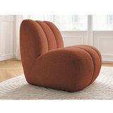 Bobochic Paris Opečnato oranžen fotelj iz tkanine bouclé Janissaire – | Shoptok.si
