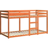 Krevet na kat voštano smeđi 90x200 cm od masivne borovine | Eponuda.com