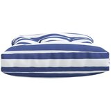  Blazina za kavč iz palet 2 kosa modro-bele črte blago, (21060884) | Shoptok.si