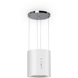 Klarstein Barett, otočna napa, Ø 35 cm, recirkulacija 560 m³/h, LED, filter s aktivnim ugljenom, bijela | shoptok.hr