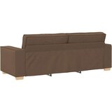 SOFA 3 pcs Smeđa 220 x 80 x 84 cm Platnasta tkanina | shoptok.hr