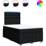  Krevet box spring s madracem crni 120 x 190 cm od tkanine Slike