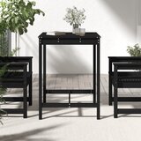  Vrtni stol crni 82,5x82,5x110 cm od masivne borovine | shoptok.hr