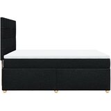 Krevet s oprugama i madracem crni 140 x 190 cm od tkanine | shoptok.hr