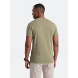Ombre Men's motorcycle style printed t-shirt - olive | Eponuda.ba