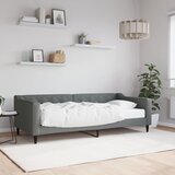 vidaXL Dnevna postelja z vzmetnico temno siva 90x200 cm blago Cene