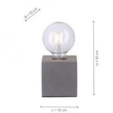 PAUL NEUHAUS 4069-22 - Stona lampa ETON 1xE27/40W/230V | Eponuda.com