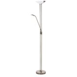 Eglo LED stoječa svetilka v bronasti barvi s steklenim senčilom (višina 180 cm) BAYA LED – Cene