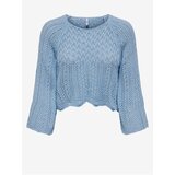 Only Blue Ladies Cropped Sweater Nola - Women Cene