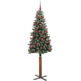  Mršavo božićno drvce Zelena 180 cm PVC i čvrsto drvo bora | shoptok.hr
