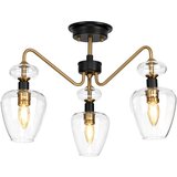 Elstead Lighting Elstead Armand 3 polvgradna svetilka, starana medenina, stekleno senčilo, (22098403) | Shoptok.si