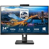 Philips Monitor 243B1JH/00 23.8"/IPS/1920x1080/75Hz/4ms/HDMI,DP,USB/VESA/kamera/zvucnici/crna | Eponuda.com