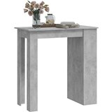 vidaXL Barski stol sa stalkom za pohranu boja betona 102x50x103,5 cm | shoptok.hr