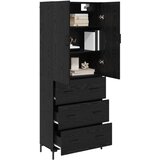  Highboard Crni hrast 69,5 x 34 x 180 cm Konstruirano drvo | shoptok.hr