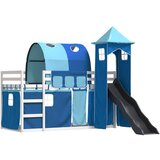  na kat s toboganom i zavjesama plavi 90 x 200 cm | shoptok.hr