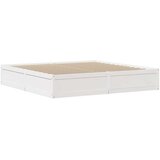 vidaXL Okvir kreveta bez madraca bijeli 180x200 cm od masivne borovine | shoptok.hr